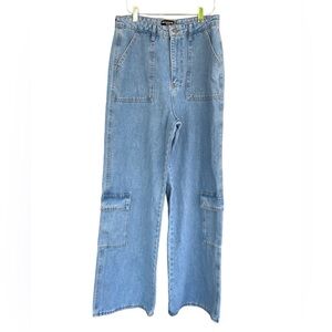 PrettyLittleThing Denim Wide Leg Jeans